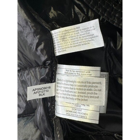 New Andrew Marc Black Premium Down Filled Puffer Packable Coat Zip Pocket Sz XL - Picture 7 of 16